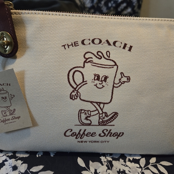 Coach Coffee Tote and Pouch - Picture 4 of 4